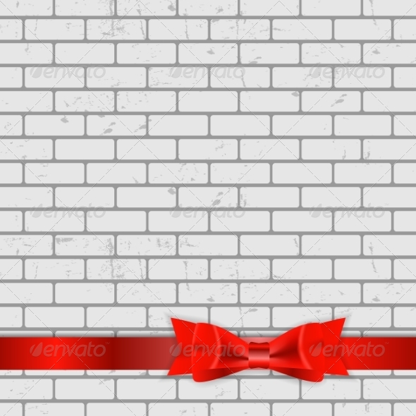 GraphicRiver Background of Brick Wall Texture with Bow 8519089 GraphicRiver Background of Brick Wall Texture with Bow 8519089