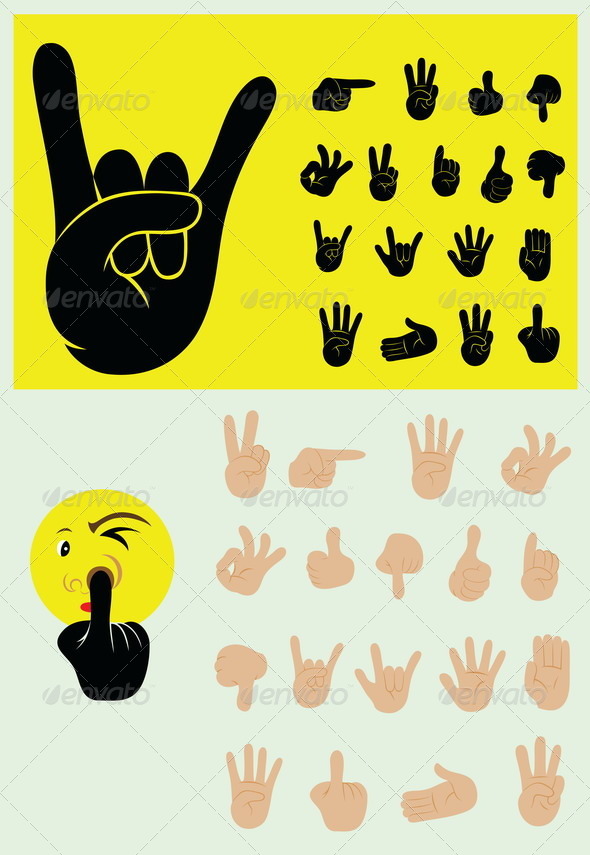 GraphicRiver Finger Gesture Set 8519309 GraphicRiver Finger Gesture Set 8519309