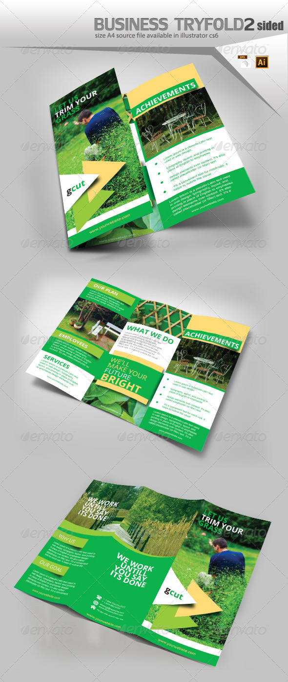 GraphicRiver Gardening Three Fold Brochure 8519456 GraphicRiver Gardening Three Fold Brochure 8519456