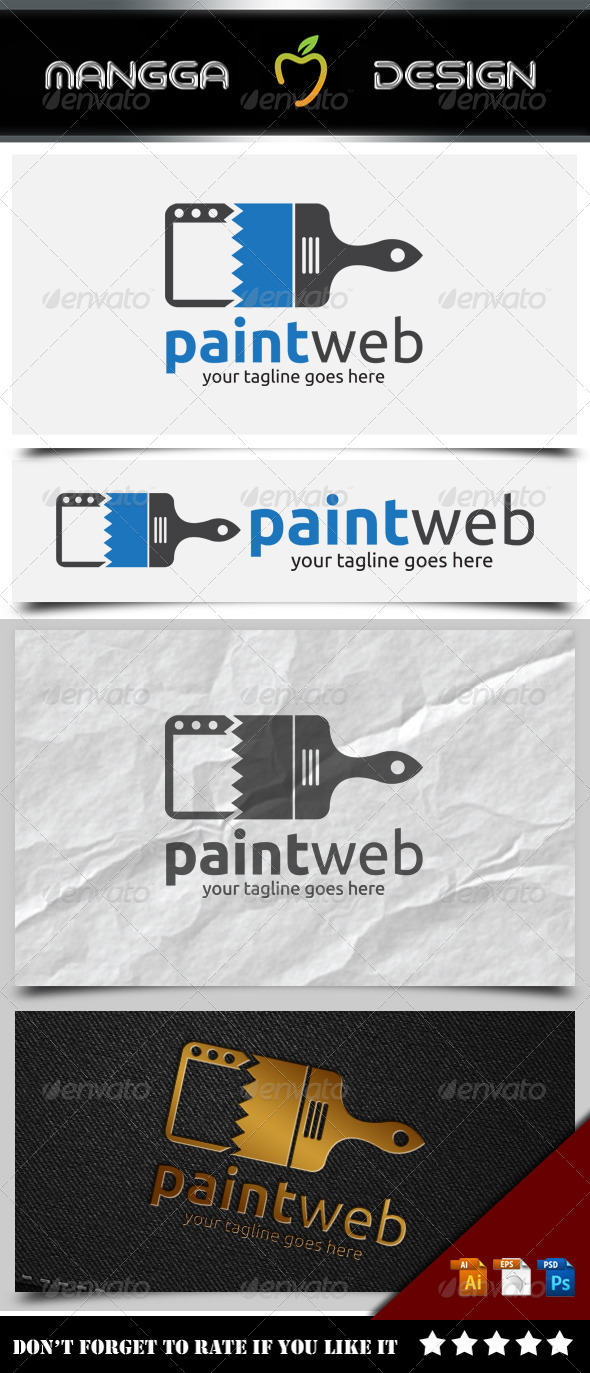 GraphicRiver Paint Web Logo 8519533 GraphicRiver Paint Web Logo 8519533