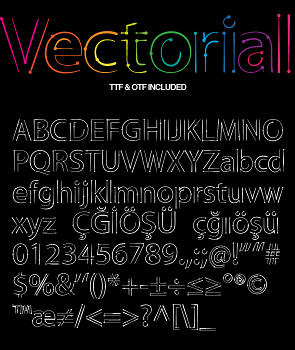Vectorial Design Font Vectorial Design Font