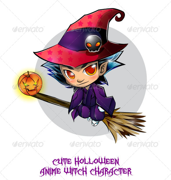 Halloween Anime Witch