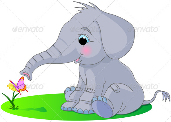 GraphicRiver Baby Elephant 8519703 GraphicRiver Baby Elephant 8519703