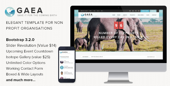 ThemeForest Gaea Responsive Environmental HTML5 Template 8490746 ThemeForest Gaea Responsive Environmental HTML5 Template 8490746