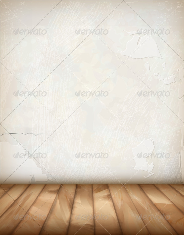 GraphicRiver Vector Plaster Wall Wood Floor 8520079 GraphicRiver Vector Plaster Wall Wood Floor 8520079