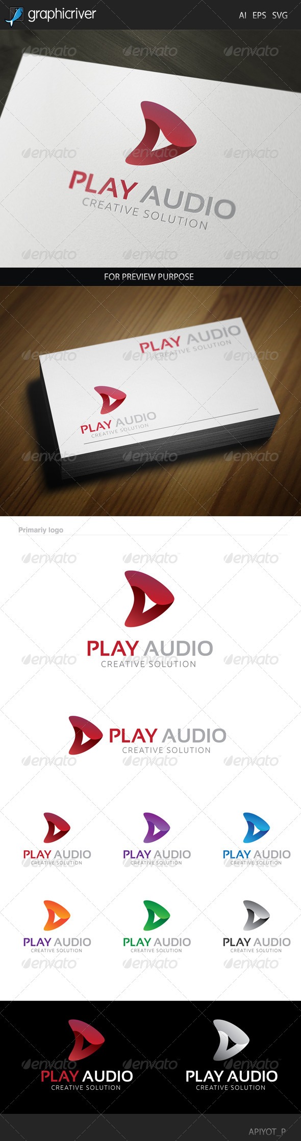 GraphicRiver Play Audio Logo 8520080 GraphicRiver Play Audio Logo 8520080