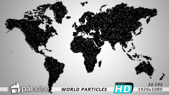 World Map Particles World Map Particles
