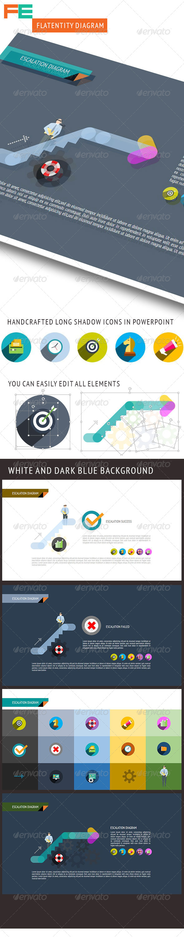 GraphicRiver Escalation Diagram 8520604 GraphicRiver Escalation Diagram 8520604