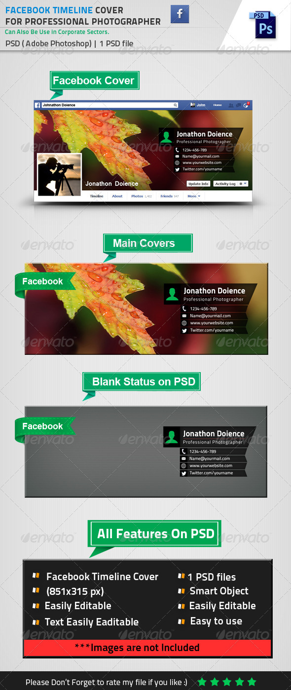 GraphicRiver Facebook Timeline Cover Photo For Photographer 8518735 GraphicRiver Facebook Timeline Cover Photo For Photographer 8518735