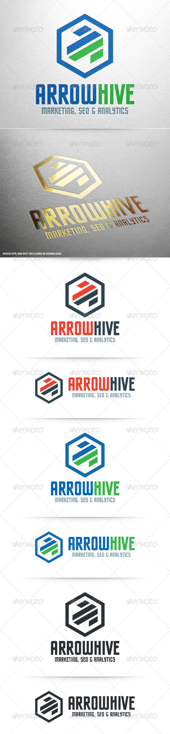 GraphicRiver Arrow Hive Logo Template 8520814 GraphicRiver Arrow Hive Logo Template 8520814
