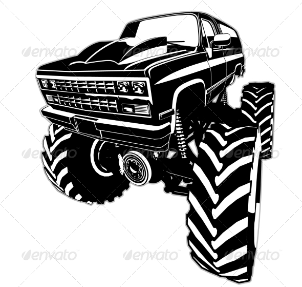 GraphicRiver Cartoon Monster Truck 8521058 GraphicRiver Cartoon Monster Truck 8521058