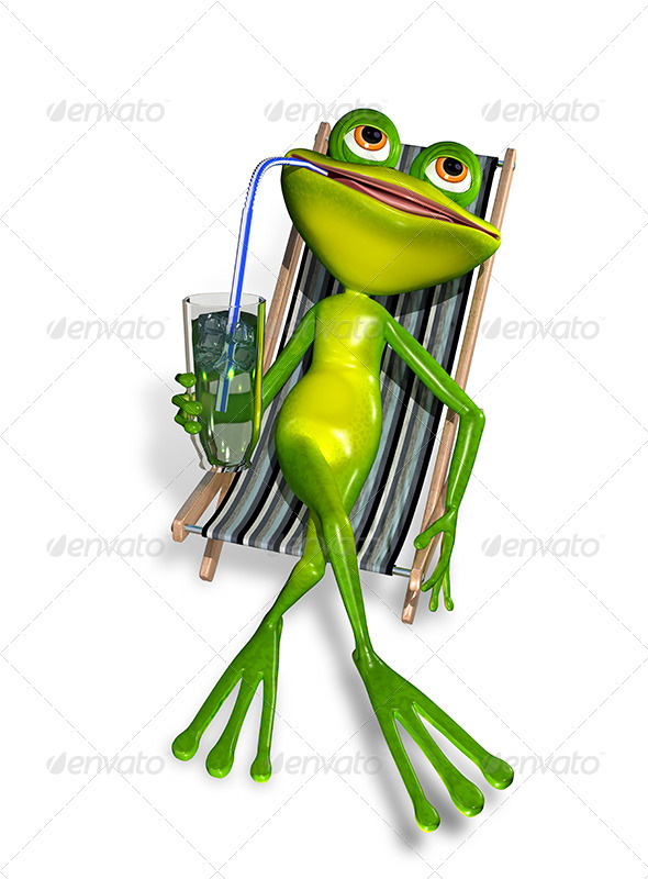 GraphicRiver Frog in a Deck Chair 8521182 GraphicRiver Frog in a Deck Chair 8521182