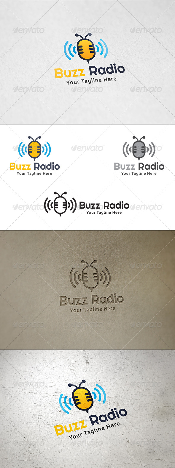 GraphicRiver Bee Radio Logo Template 8521451 GraphicRiver Bee Radio Logo Template 8521451