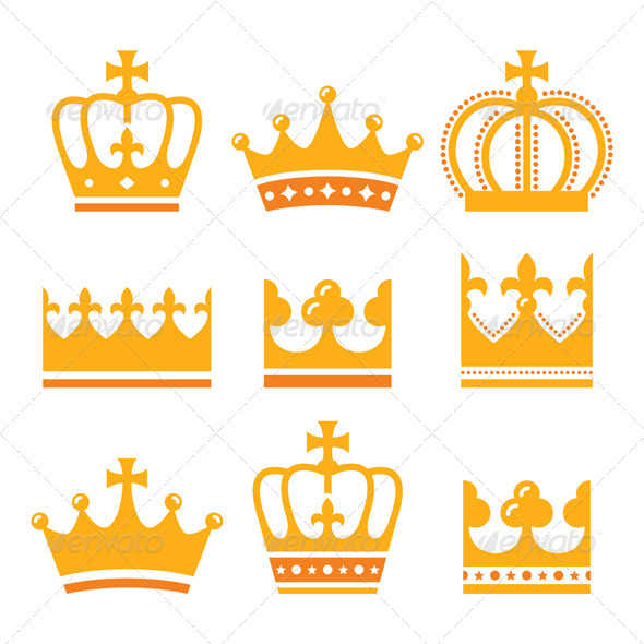 GraphicRiver Crown Royal Family Gold Icons Set 8521489 GraphicRiver Crown Royal Family Gold Icons Set 8521489