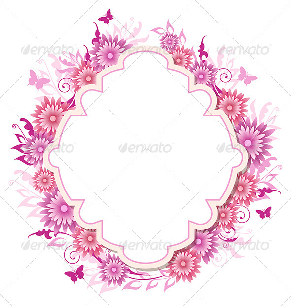 GraphicRiver Background with Pink Flowers 8522258 GraphicRiver Background with Pink Flowers 8522258