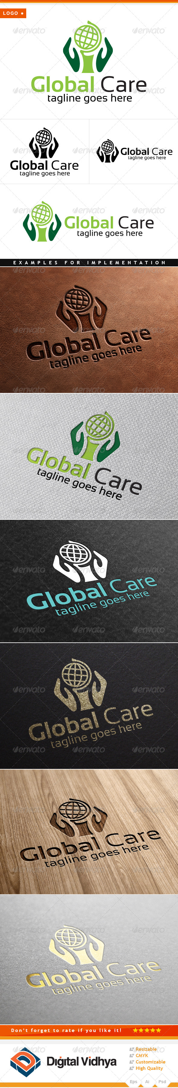 GraphicRiver Globe & Hands Logo 8523652 GraphicRiver Globe & Hands Logo 8523652