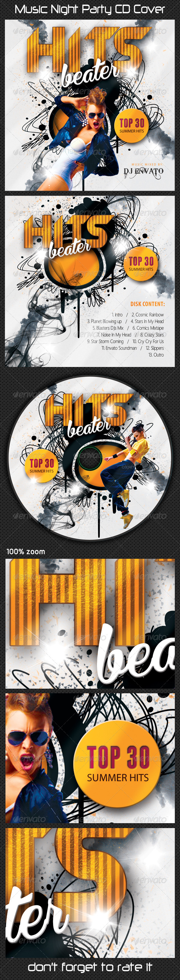 GraphicRiver Music Night Party CD Cover 08 8523893 GraphicRiver Music Night Party CD Cover 08 8523893