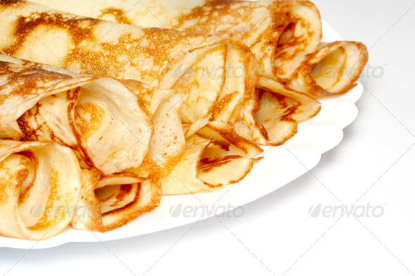 rolled pancakes on the plate (Misc) Photo Download