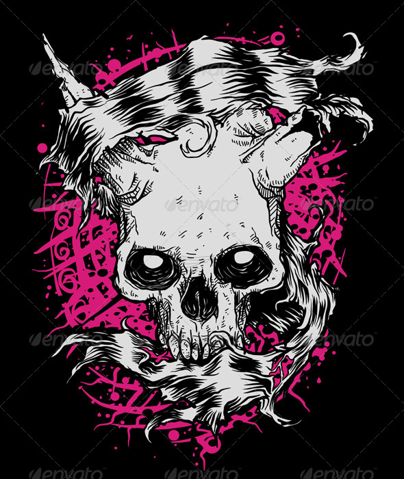 GraphicRiver Skull Banner 8524082 GraphicRiver Skull Banner 8524082