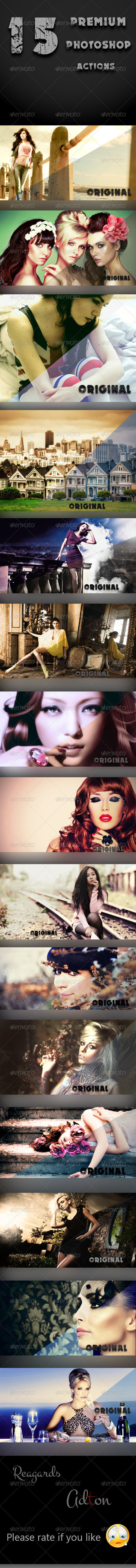 GraphicRiver 15 Premium Photoshop Actions 8524657 GraphicRiver 15 Premium Photoshop Actions 8524657