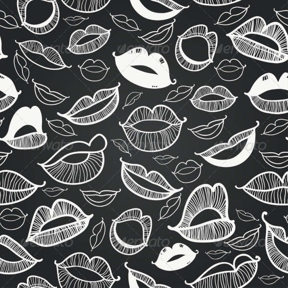 GraphicRiver Chalkboard Seamless Lips 8525034 GraphicRiver Chalkboard Seamless Lips 8525034