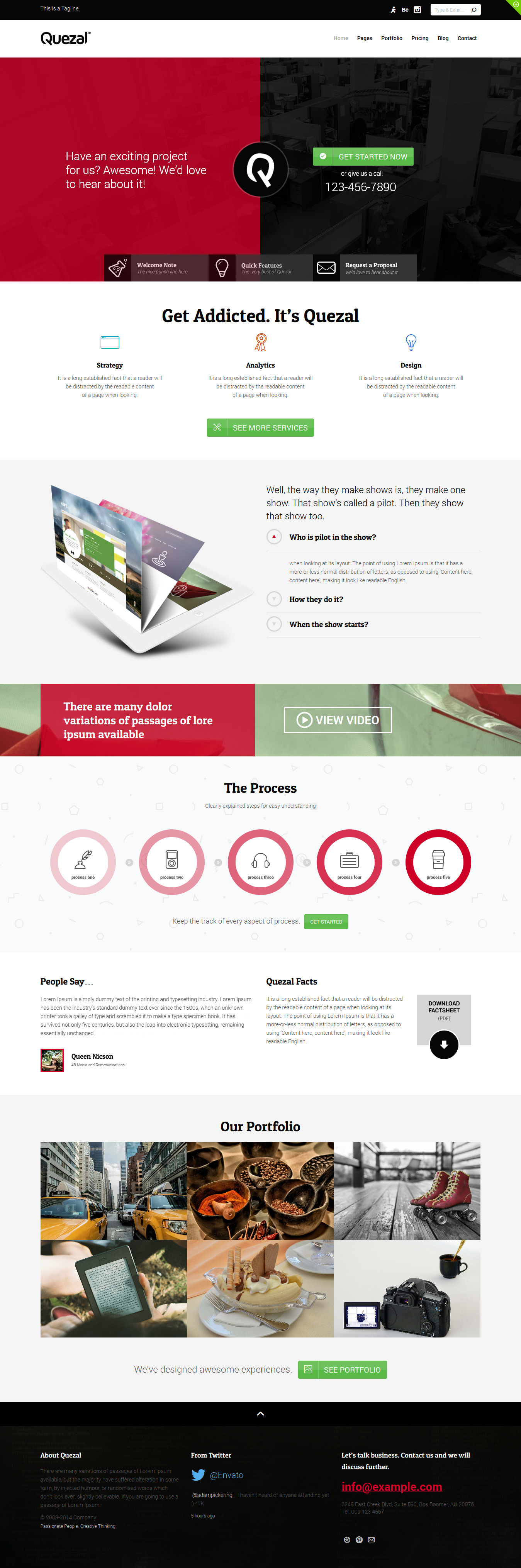 Quezal Software Responsive WordPress Theme