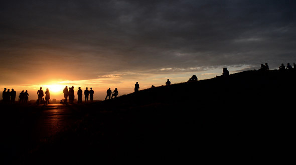 Sunset and People Silhouette Sunset and People Silhouette