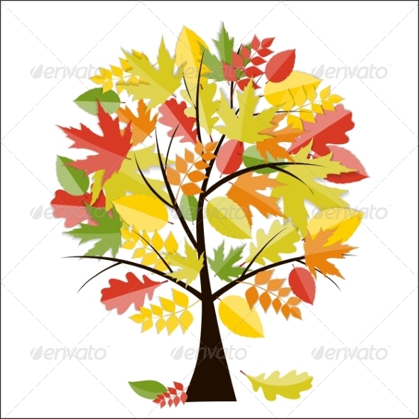 Shiny Autumn Natural Tree Background Shiny Autumn Natural Tree Background