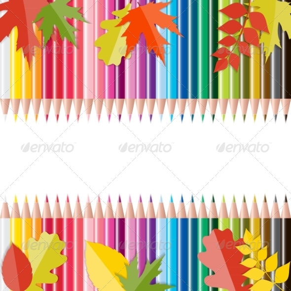GraphicRiver Back to School Background with Leaves and Pencils 8526879 GraphicRiver Back to School Background with Leaves and Pencils 8526879