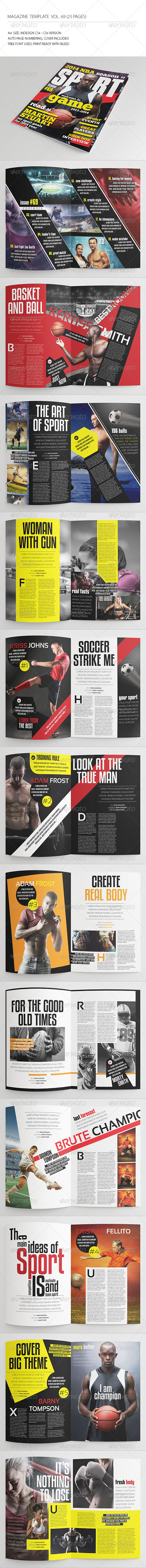 GraphicRiver 25 Pages Sport Magazine Vol69 8521156 GraphicRiver 25 Pages Sport Magazine Vol69 8521156