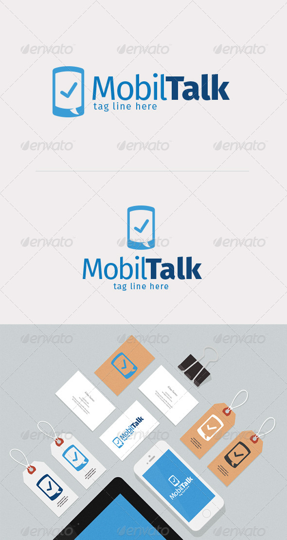GraphicRiver Mobil Talk Logo Design 8525617 GraphicRiver Mobil Talk Logo Design 8525617