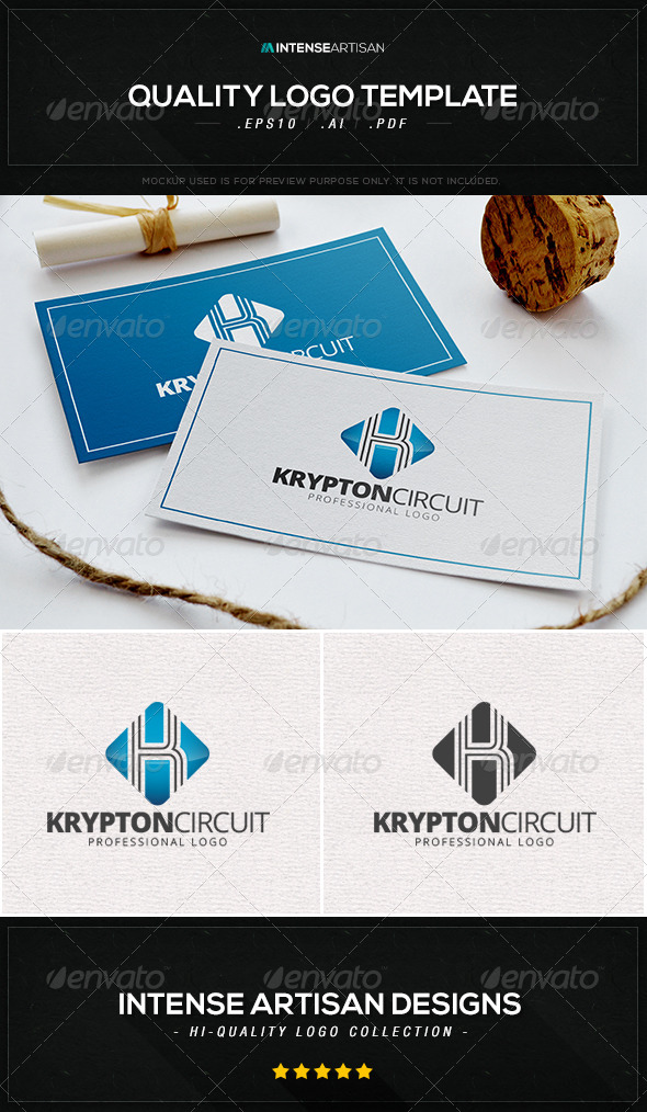 Krypton Circuit Logo Template Krypton Circuit Logo Template