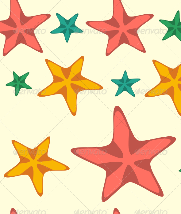 GraphicRiver Seamless Pattern with Cartoon Starfishes 8532616 GraphicRiver Seamless Pattern with Cartoon Starfishes 8532616