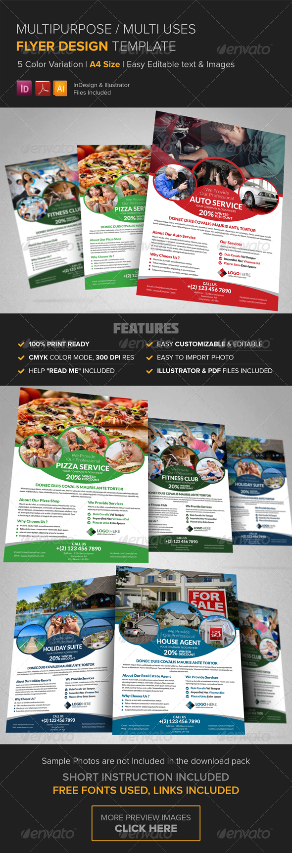 Multipurpose Business Flyer Design Template