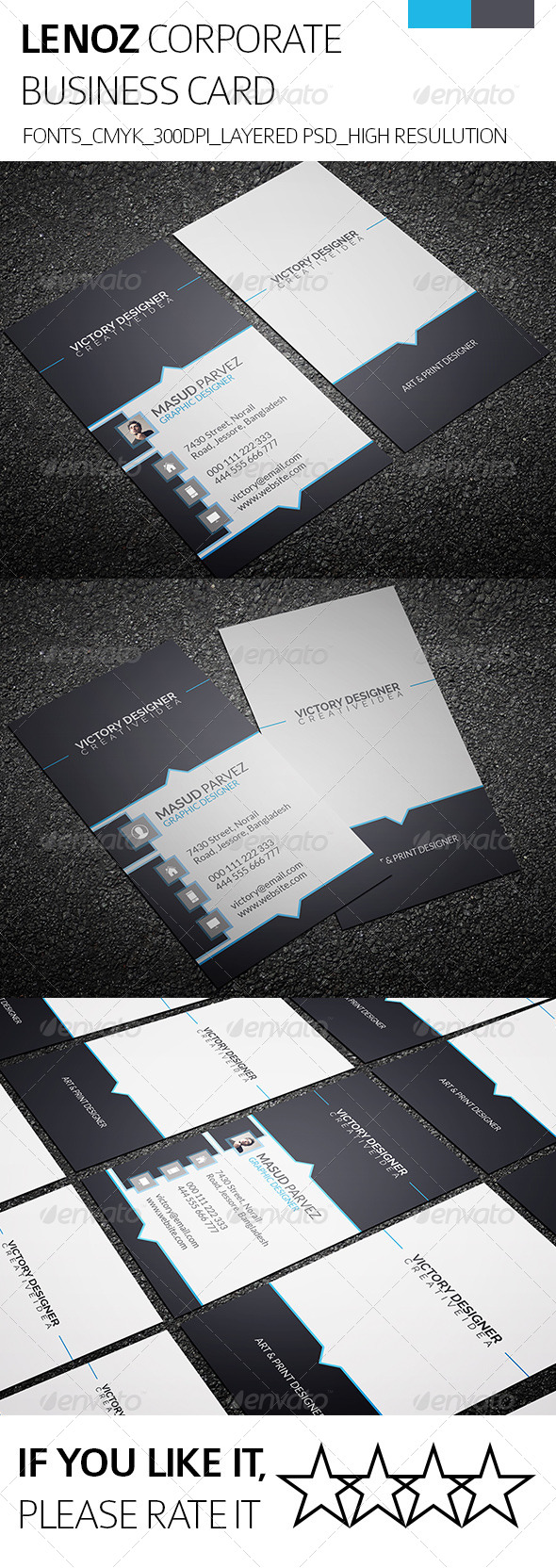 GraphicRiver Lenoz & Corporate Business Card 8533119 GraphicRiver Lenoz & Corporate Business Card 8533119