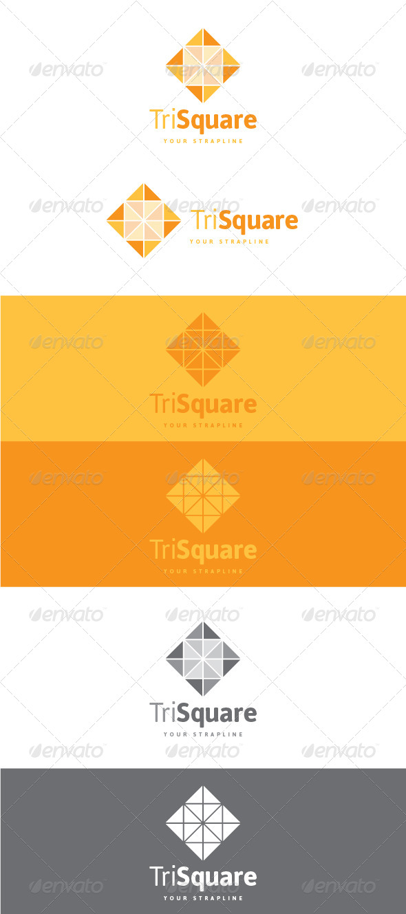 GraphicRiver Tri Square Logo 8533271 GraphicRiver Tri Square Logo 8533271
