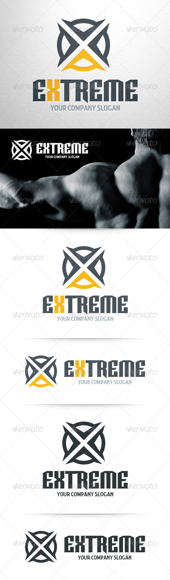 Extreme Letter X Logo Extreme Letter X Logo