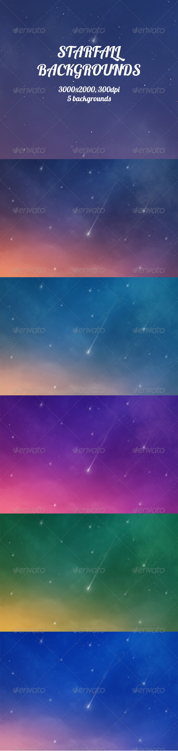 GraphicRiver Starfall Backgrounds 8533918 GraphicRiver Starfall Backgrounds 8533918