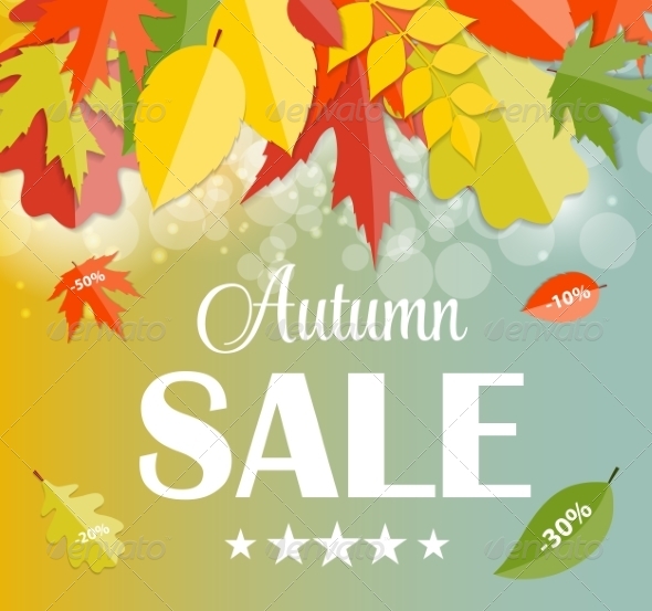 GraphicRiver Autumn Sale Concept Vector Illustration 8534074 GraphicRiver Autumn Sale Concept Vector Illustration 8534074