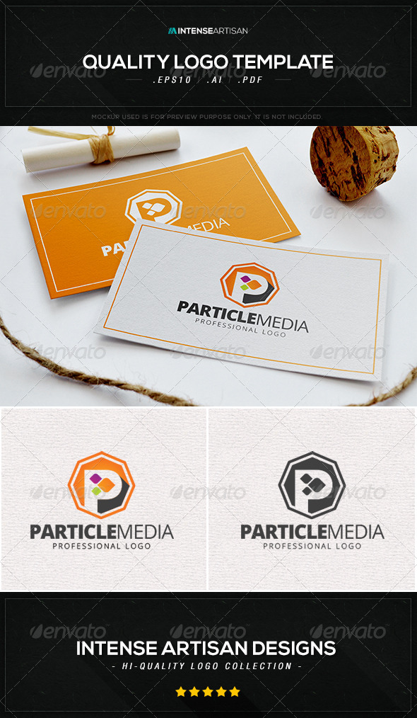 GraphicRiver Particle Media Logo Template 8534246 GraphicRiver Particle Media Logo Template 8534246