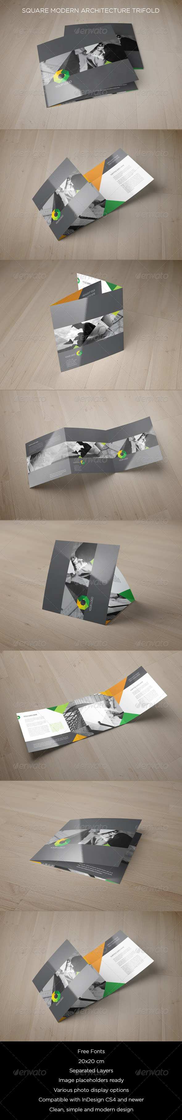 GraphicRiver Square Modern Architecture Trifold 8534651 GraphicRiver Square Modern Architecture Trifold 8534651