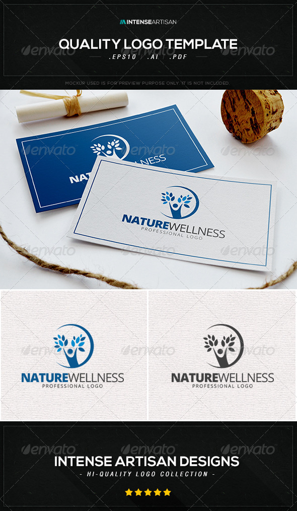 GraphicRiver Nature Wellness Logo Template 8534995 GraphicRiver Nature Wellness Logo Template 8534995