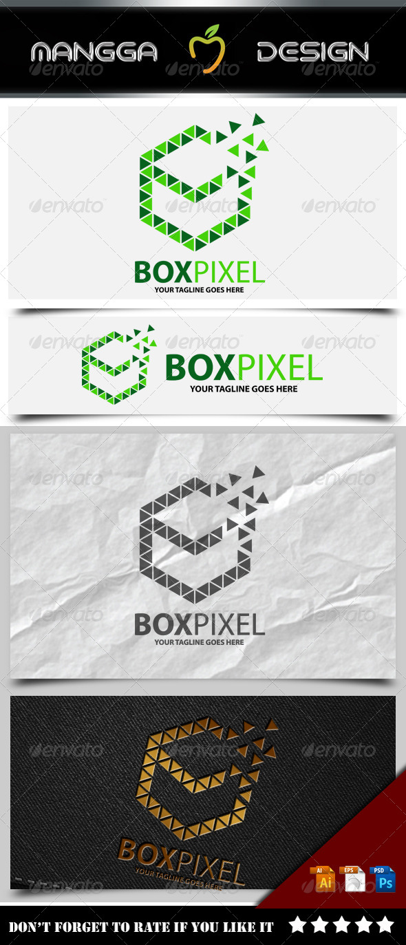 GraphicRiver Box Pixel Logo 8534997 GraphicRiver Box Pixel Logo 8534997