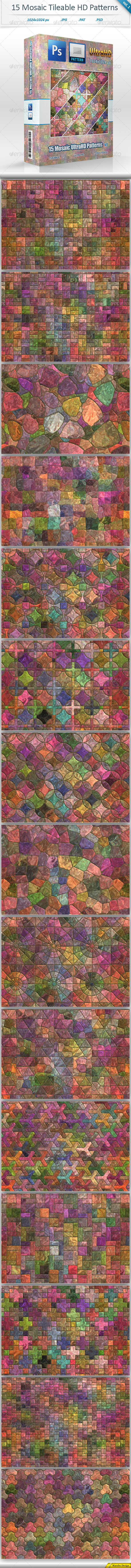 GraphicRiver Mosaic Tileable Patterns vol 1 8535131 GraphicRiver Mosaic Tileable Patterns vol 1 8535131