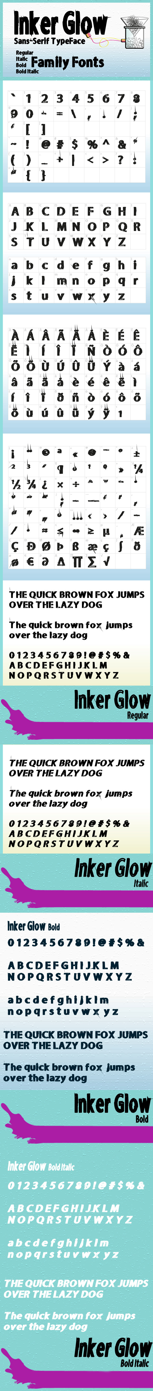 GraphicRiver Inker Glow Family Fonts 8535397 GraphicRiver Inker Glow Family Fonts 8535397