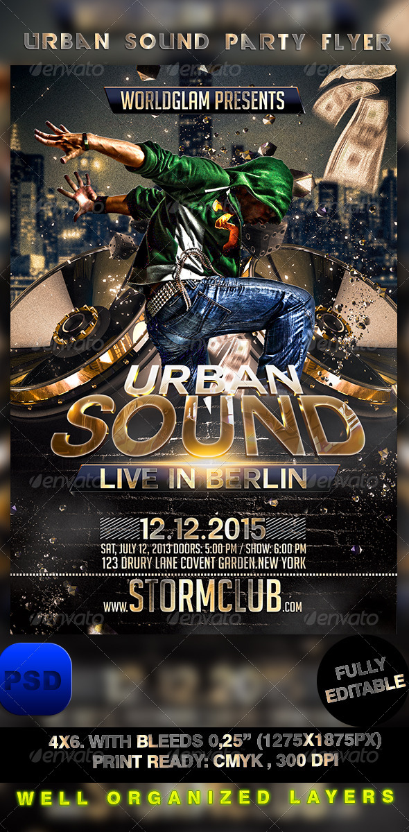 Urban Sound Party Flyer