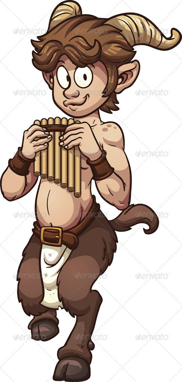GraphicRiver Cartoon Satyr 8535759 GraphicRiver Cartoon Satyr 8535759