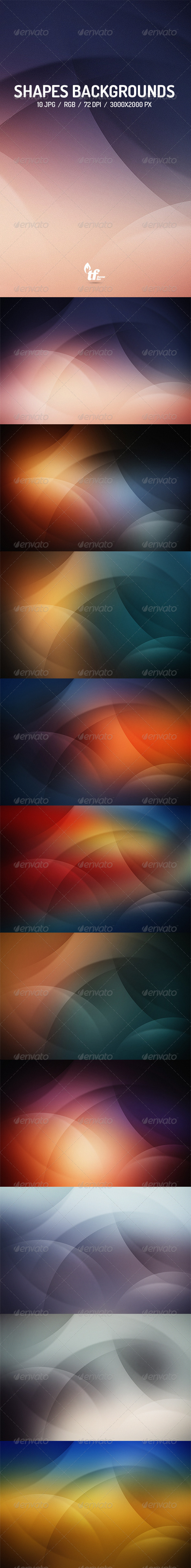 GraphicRiver 10 Shapes Backgrounds 8536136 GraphicRiver 10 Shapes Backgrounds 8536136