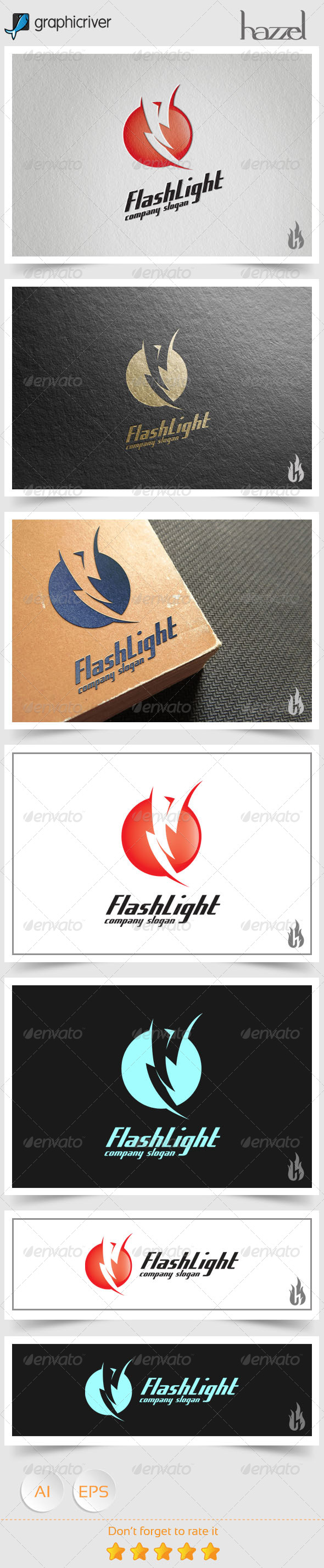 GraphicRiver Flash Light Logo 8536139 GraphicRiver Flash Light Logo 8536139