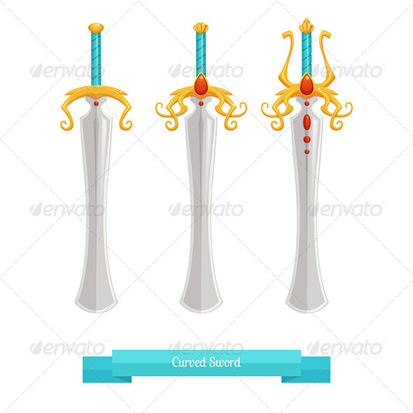 GraphicRiver Curved Sword 8536650 GraphicRiver Curved Sword 8536650